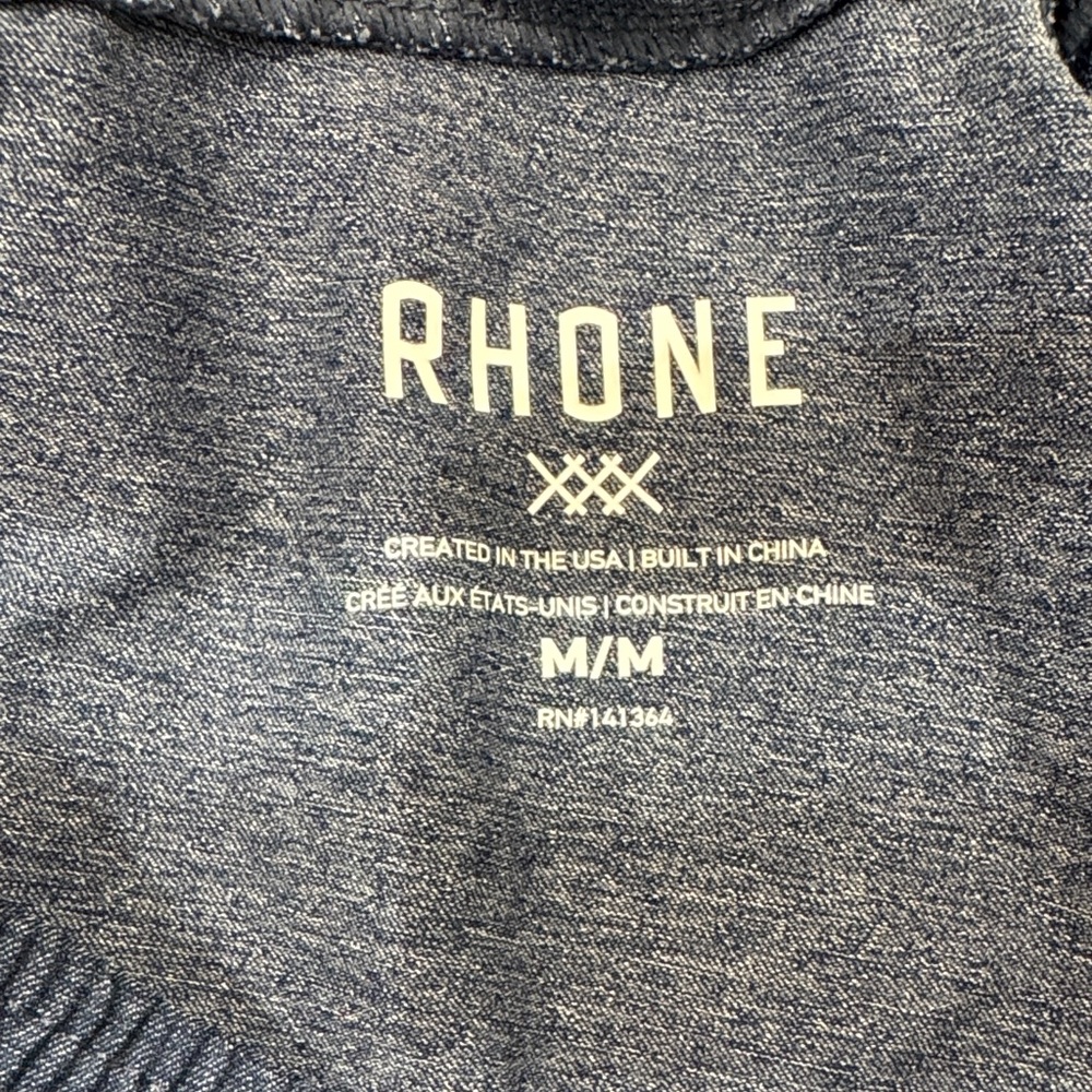 Rhone Heathered Navy Shorts - Men medium unlined